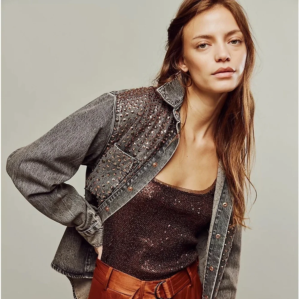 NWT Late Night Disco Layering Top